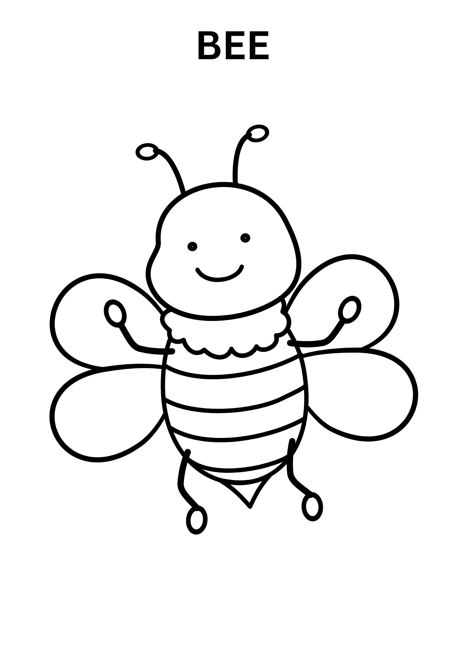 Bee Coloring Pages Printable