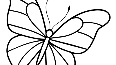 Big Butterfly Coloring Pages