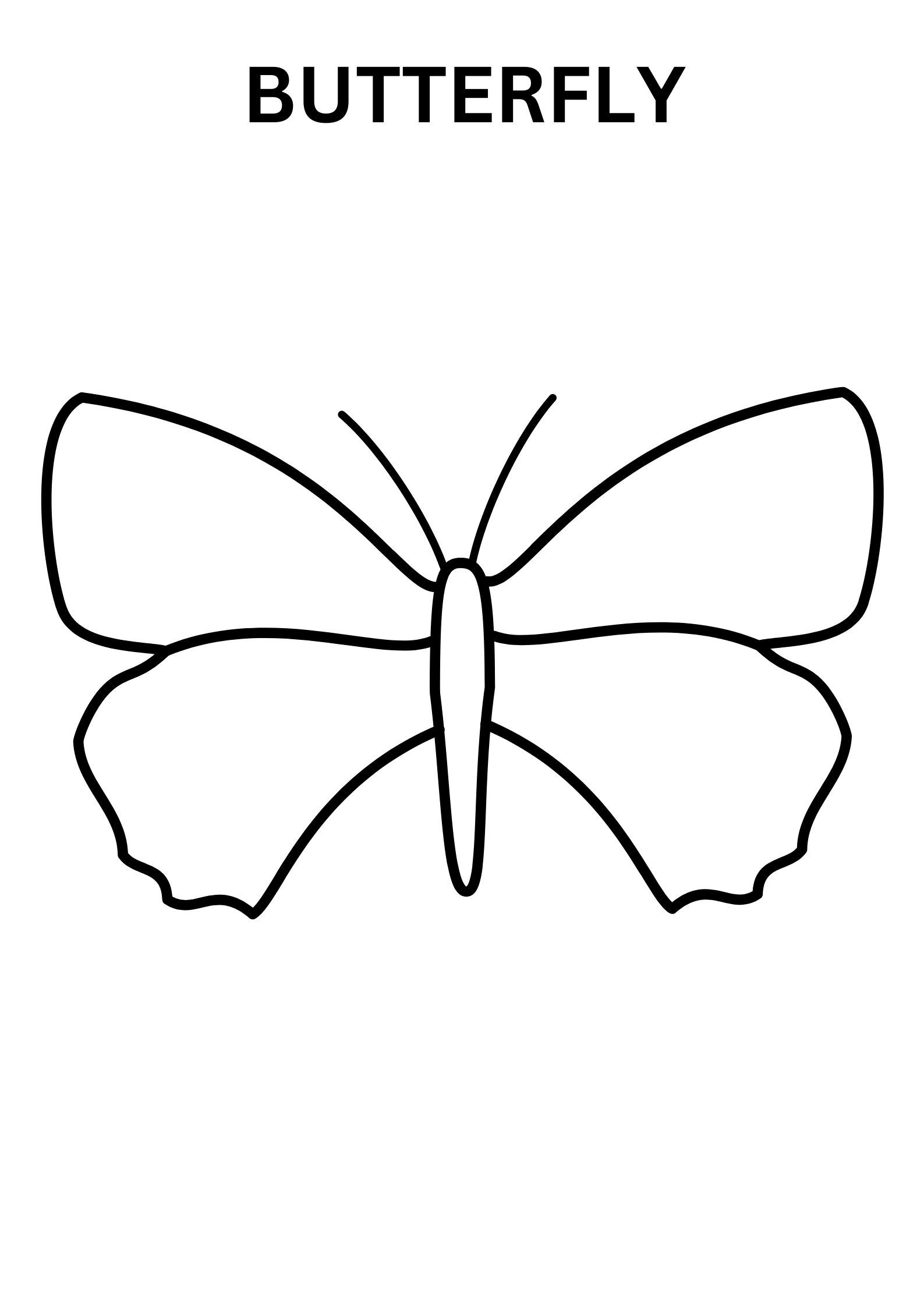 Butterfly Coloring Pages For Preschoolers