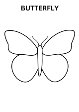 Butterfly Coloring Pages For Toddlers