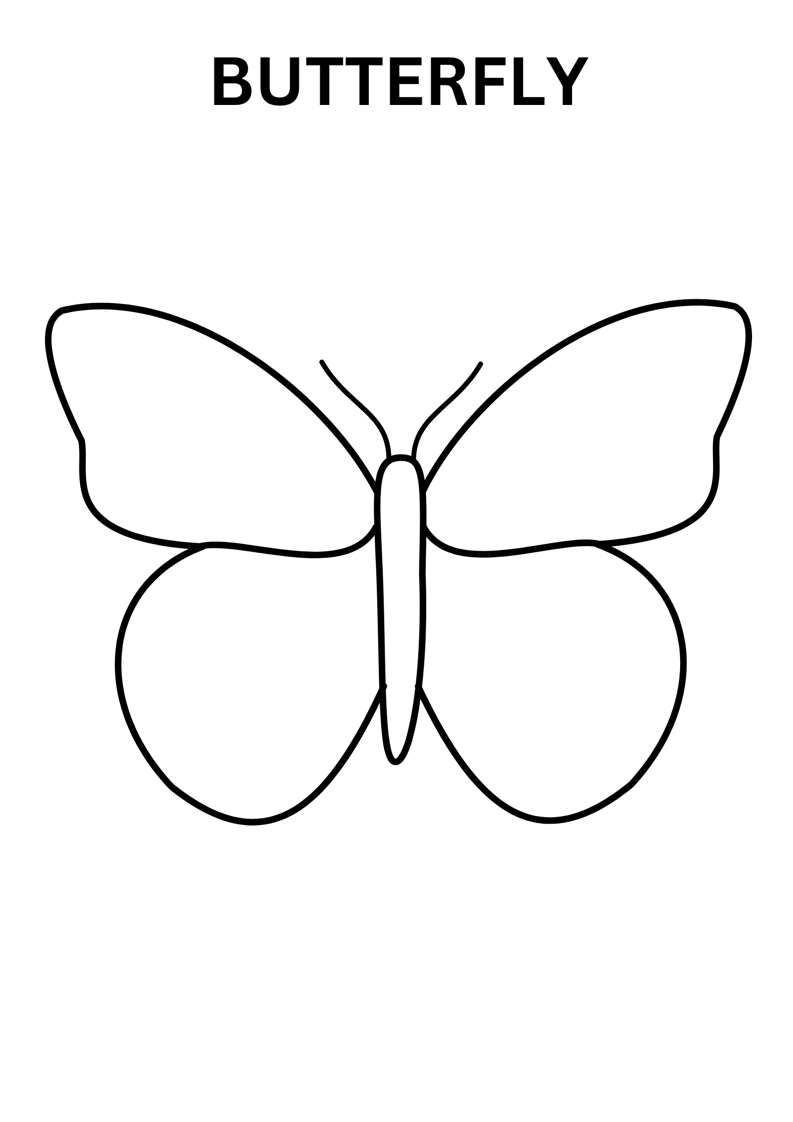 Butterfly Coloring Pages For Toddlers