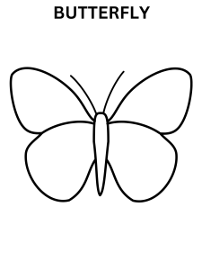Butterfly Template For Coloring Online