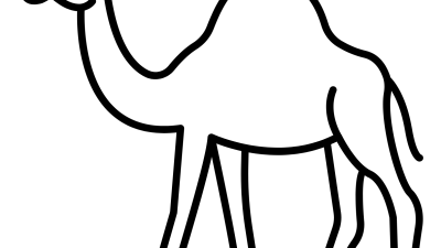 Camel Coloring Pages For Toddlers