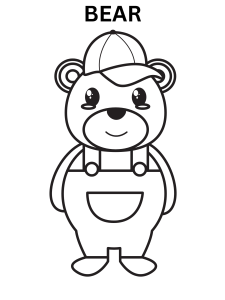 Cartoon Bear Coloring Pages