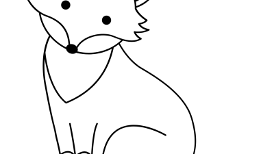 Cute Arctic Fox Coloring Pages