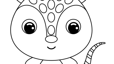 Cute Armadillo Coloring Pages