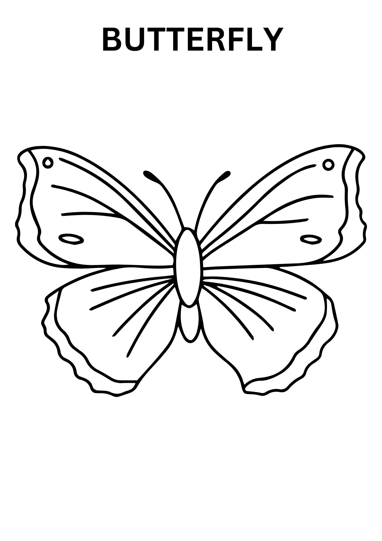 Cute Butterfly Coloring Pages