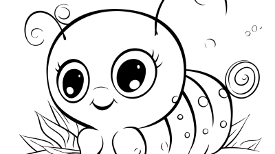 Cute Caterpillar Coloring Pages