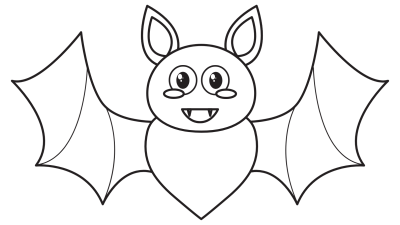 Cute Dracoola Bat Coloring Page