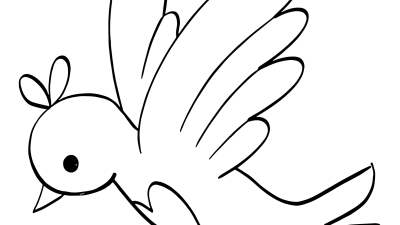 Cute Bird Coloring Pages For Kindergarten