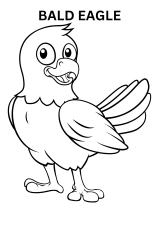 Easy Bald Eagle Coloring Pages