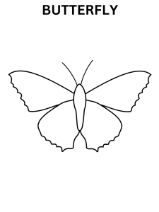 Easy Butterfly Coloring Pages For Kids