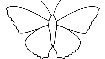 Easy Butterfly Coloring Pages For Kids