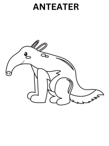 Free Anteater Coloring Page