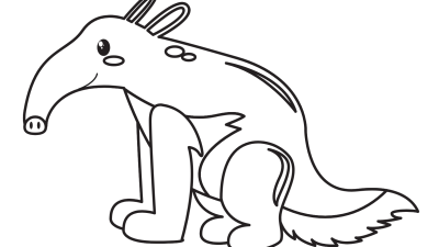 Free Anteater Coloring Page