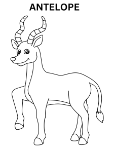 Free Antelope Coloring Pages