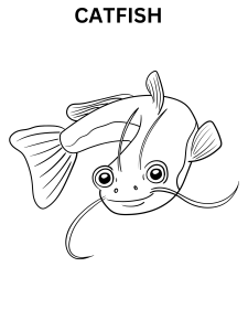 Free Catfish Coloring Pages