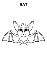 Halloween Bat Coloring Pages