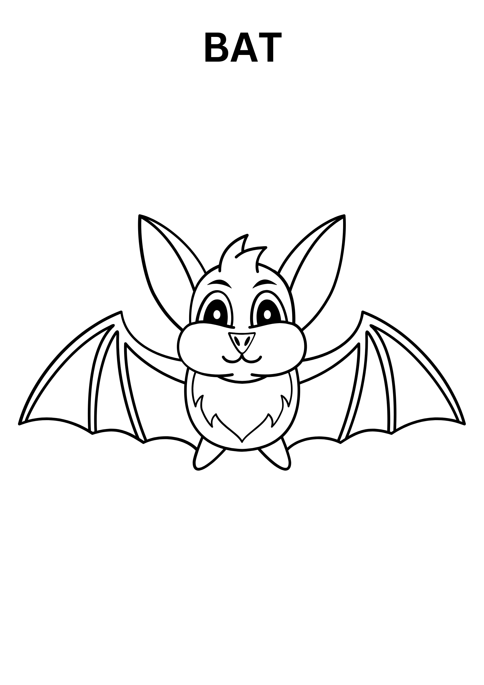 Halloween Bat Coloring Pages