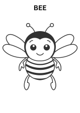 Honey Bee Coloring Pages