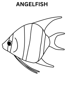 Printable Angelfish Coloring Page