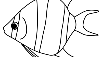 Printable Angelfish Coloring Page