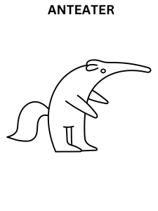Printable Anteater Coloring Pages