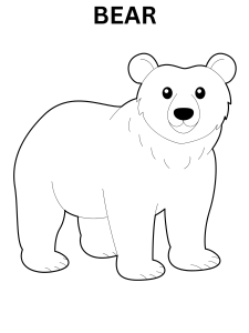 Printable Bear Coloring Pages