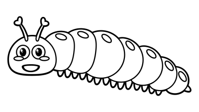 Printable Caterpillar Coloring Pages For Kindergarten