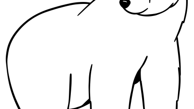 Realistic Bear Coloring Pages