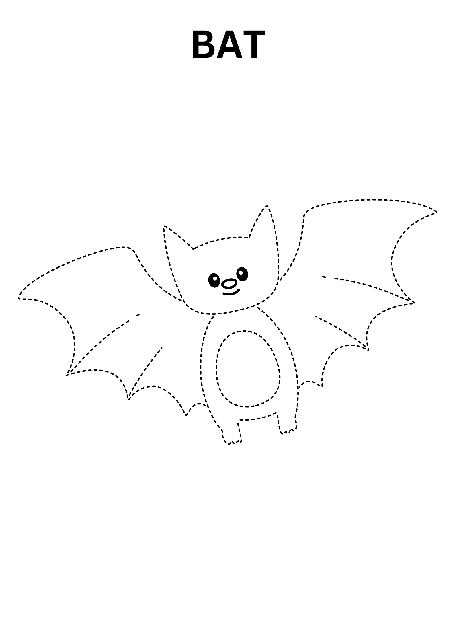 Simple Bat Dot To Dot Online