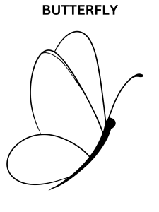 Simple Butterfly Coloring Pages