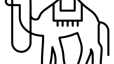 Simple Camel Coloring Pages For Kindergarten