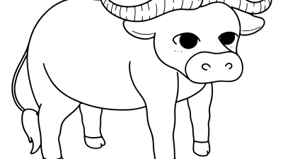 Buffalo Coloring Pages For Kids