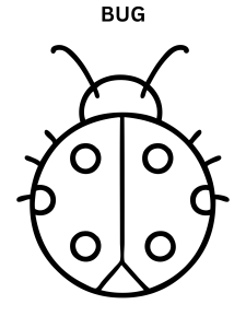 Bug Coloring Page For Preschool