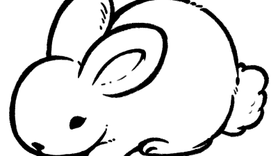 Bunny Colouring Pages For Kindergarten