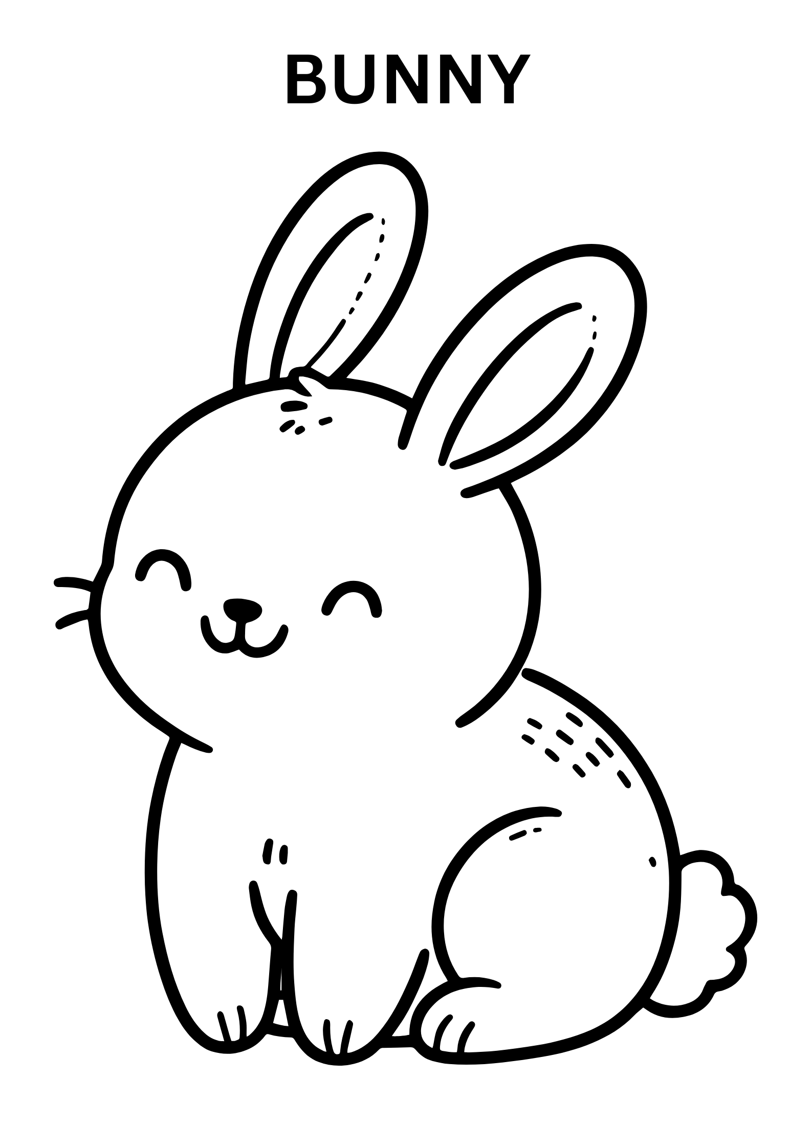 Cute Baby Bunny Coloring Pages