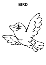 Cute Bird Coloring Pages