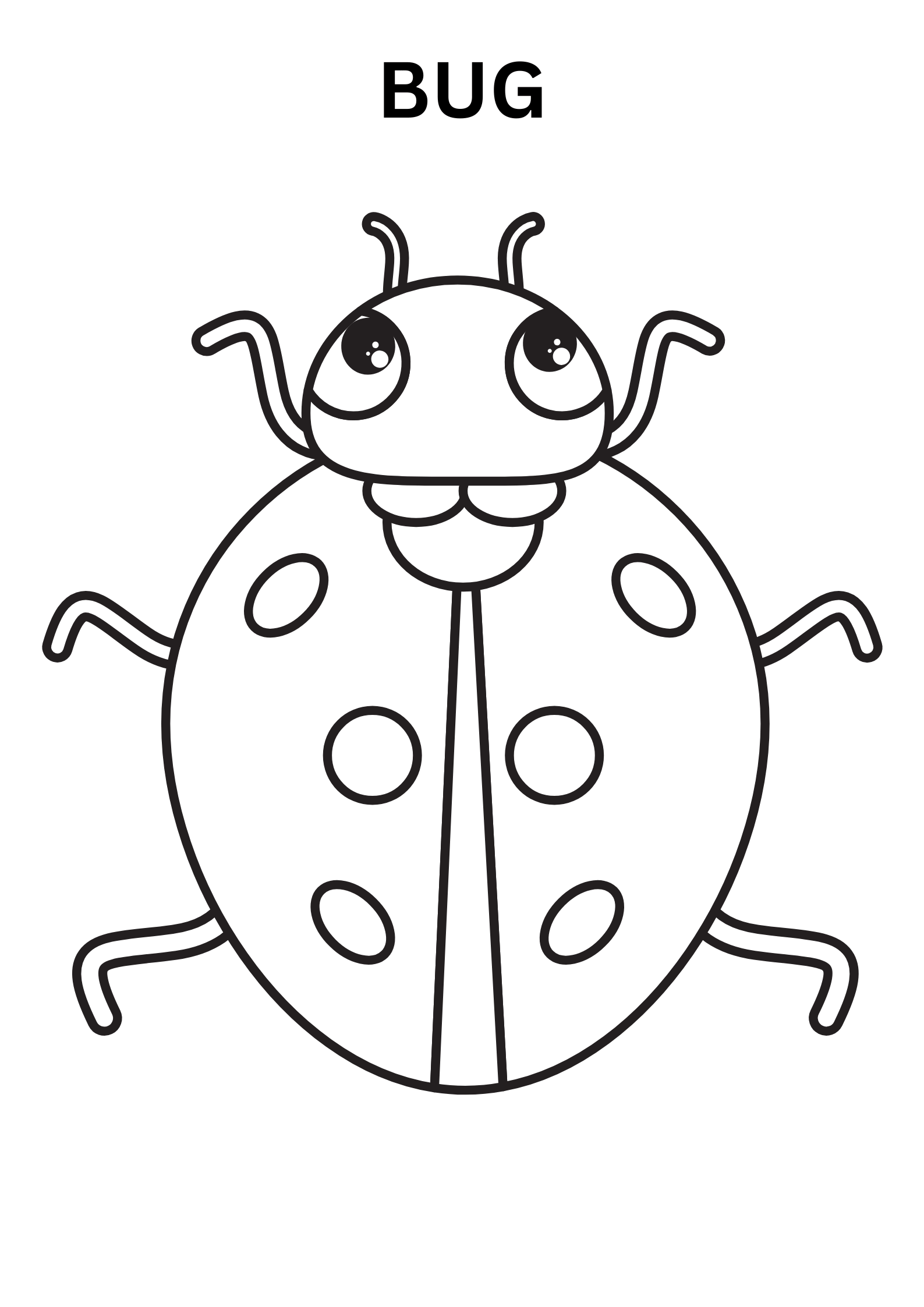 Cute Bug Coloring Pages