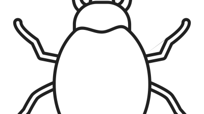 Easy Beetle Coloring Pages