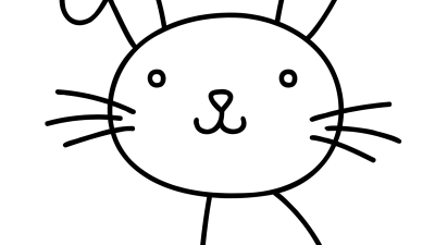 Easy Bunny Coloring Pages