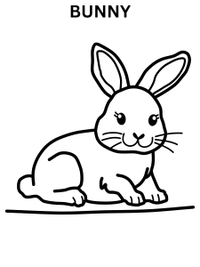 Free Printable Bunny Coloring Pages