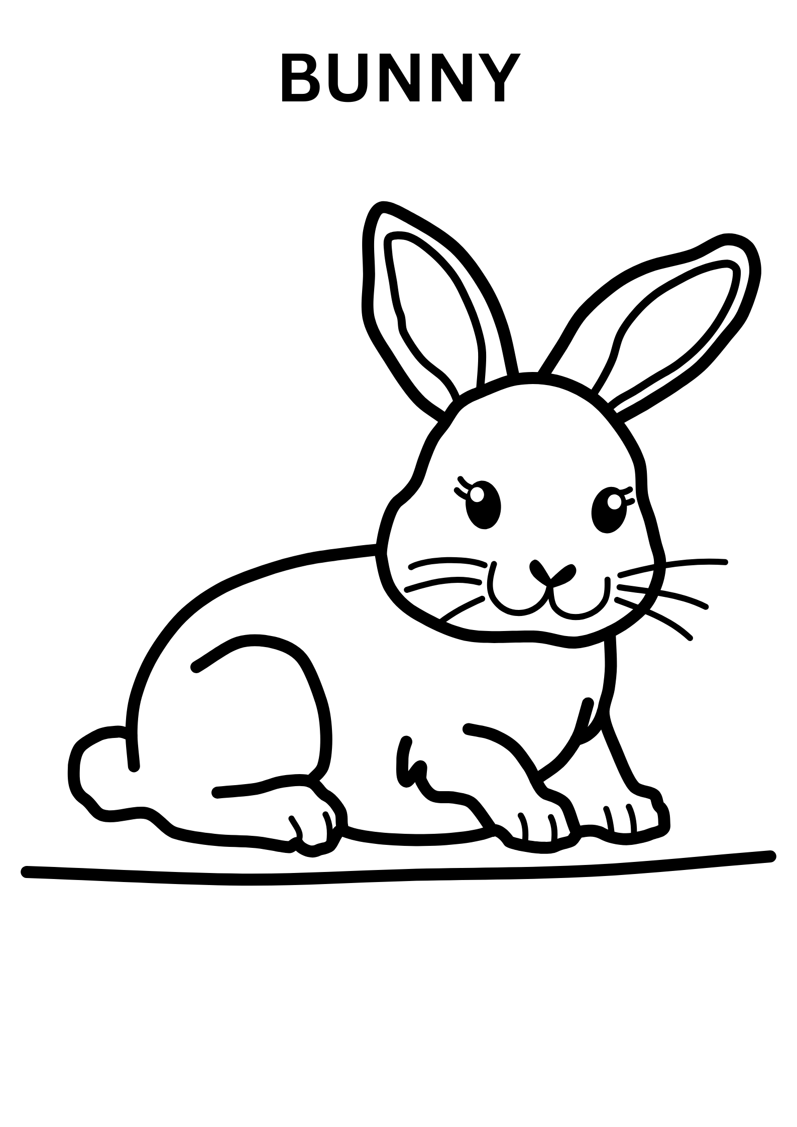 Free Printable Bunny Coloring Pages