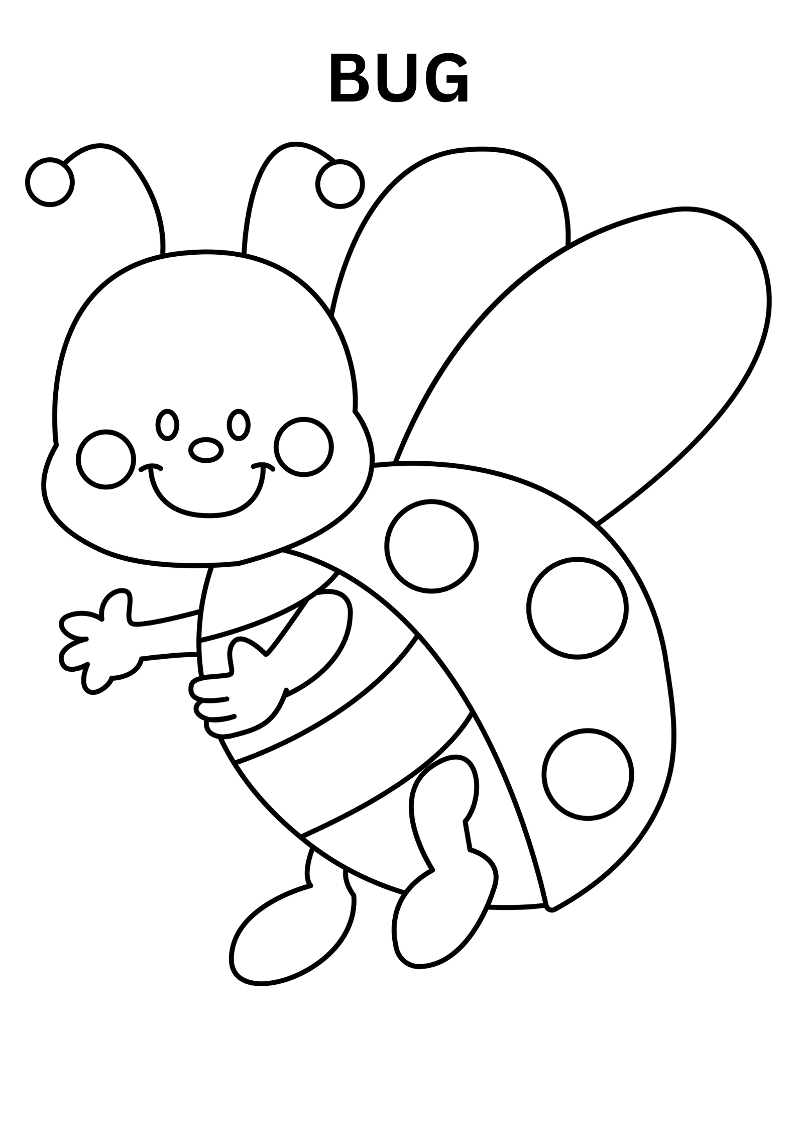 Kawaii Bug Coloring Pages