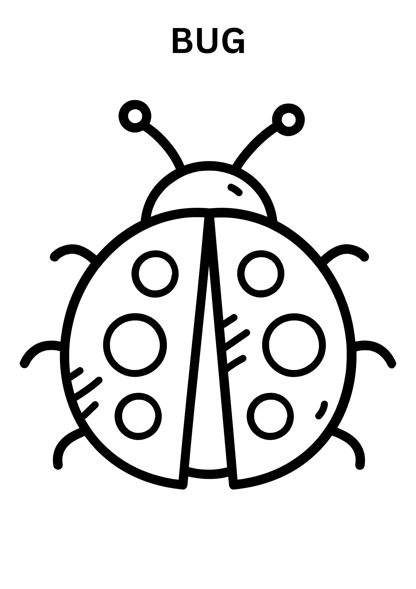 Simple Bug Coloring Pages