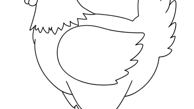 Printable chicken coloring pages online