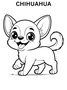 Baby chihuahua coloring pages