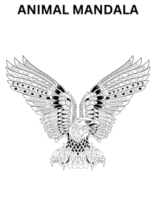 Printable animal mandala coloring book online