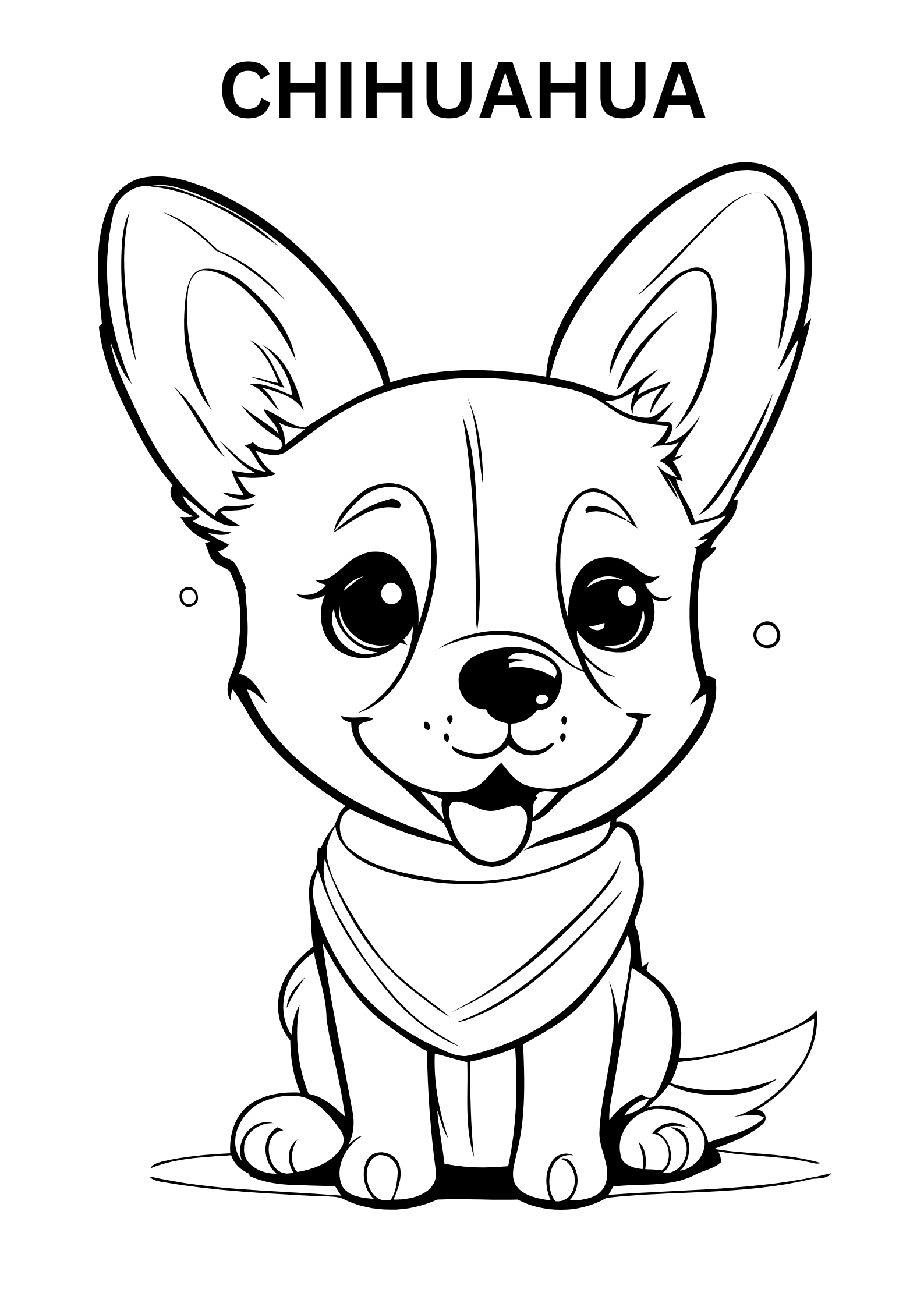 Printable chihuahua coloring pages